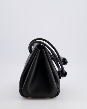 Loewe Black Supple Calfskin Small Madrid Bag with Gold Hardware RRP £3,650