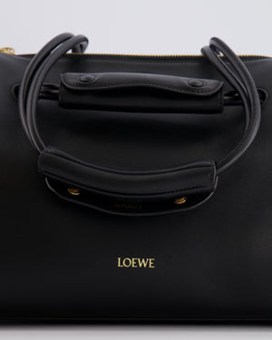 Loewe Black Supple Calfskin Medium Madrid Bag with Gold Hardware RRP £4,200