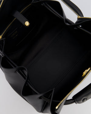 Loewe Black Supple Calfskin Medium Madrid Bag with Gold Hardware RRP £4,200