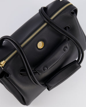Loewe Black Supple Calfskin Medium Madrid Bag with Gold Hardware RRP £4,200