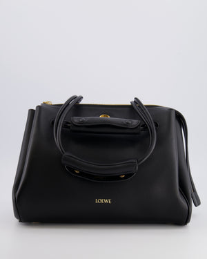 Loewe Black Supple Calfskin Medium Madrid Bag with Gold Hardware RRP £4,200