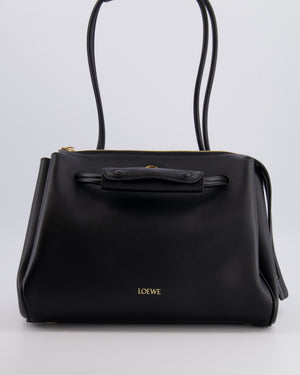 Loewe Black Supple Calfskin Medium Madrid Bag with Gold Hardware RRP £4,200
