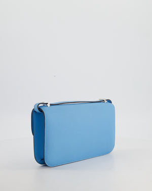*HOT* Hermès Constance 1-Elan Miroir Bag in Celeste Epsom Leather with Palladium Hardware