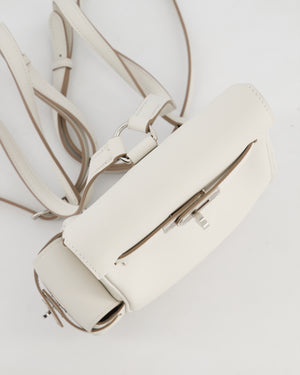 *RARE* Hermès Kelly Jump Backpack Bag in Gris Pale Swift Leather with Palladium Hardware