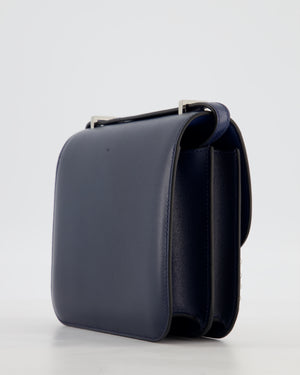 *HOT & RARE* Hermès Mini Constance III Miroir 18 Bag in Bleu Abysse Calfskin Box Leather with Palladium Hardware
