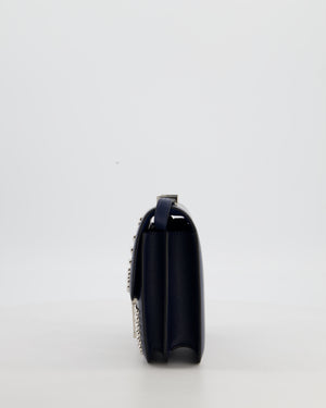 *HOT & RARE* Hermès Mini Constance III Miroir 18 Bag in Bleu Abysse Calfskin Box Leather with Palladium Hardware
