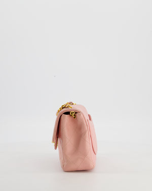 *HOT* Chanel Pink Mini Square Bag in Caviar Leather with 24K Gold Hardware