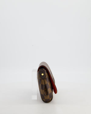 Louis Vuitton Brown Favorite MM Shoulder Bag in Damier Ebene Canvas with Gold Hardware