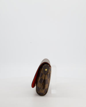 Louis Vuitton Brown Favorite MM Shoulder Bag in Damier Ebene Canvas with Gold Hardware