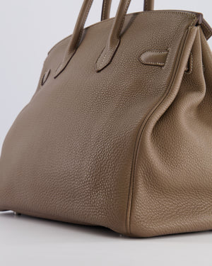 Hermès Birkin 35 Bag in Etoupe Togo Leather with Palladium Hardware