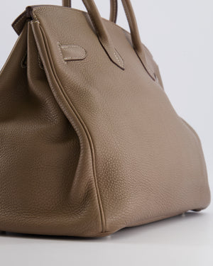 Hermès Birkin 35 Bag in Etoupe Togo Leather with Palladium Hardware