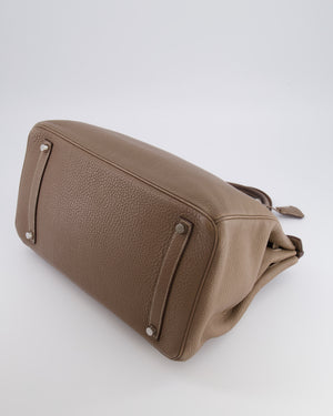 Hermès Birkin 35 Bag in Etoupe Togo Leather with Palladium Hardware