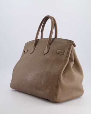 Hermès Birkin 35 Bag in Etoupe Togo Leather with Palladium Hardware