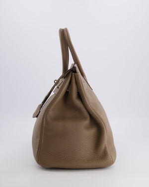 Hermès Birkin 35 Bag in Etoupe Togo Leather with Palladium Hardware