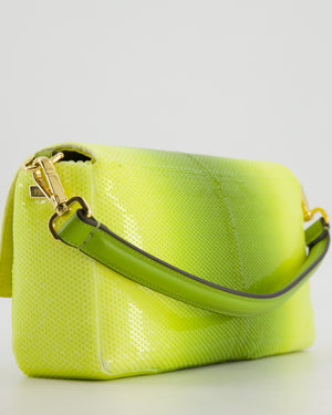*COLLECTOR'S PIECE* Fendi x Sarah Jessica Parker Baguette Bag in Green Degrade Sequins with Interchangeable Hardware