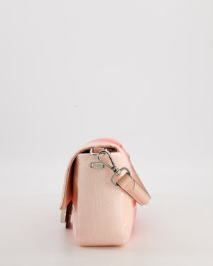 *COLLECTOR'S PIECE* Fendi x Sarah Jessica Parker Baguette Bag in Red & Pink Degrade Sequins with Interchangeable Hardware