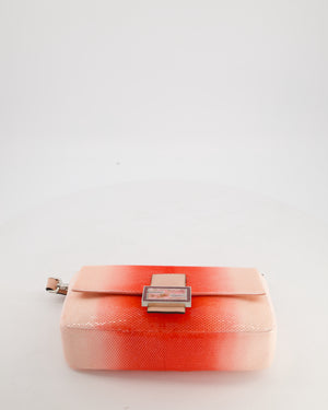 *COLLECTOR'S PIECE* Fendi x Sarah Jessica Parker Baguette Bag in Red & Pink Degrade Sequins with Interchangeable Hardware