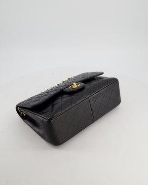 Chanel Black Jumbo Classic Double Flap Bag in Caviar Leather with Gold Hardware