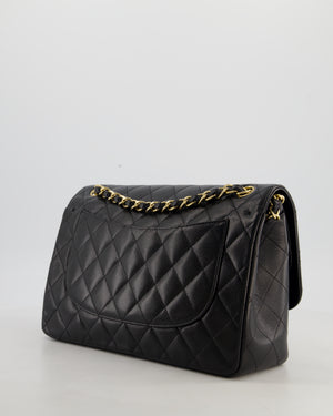 Chanel Black Jumbo Classic Double Flap Bag in Caviar Leather with Gold Hardware