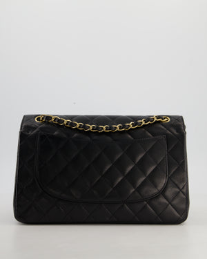 Chanel Black Jumbo Classic Double Flap Bag in Caviar Leather with Gold Hardware