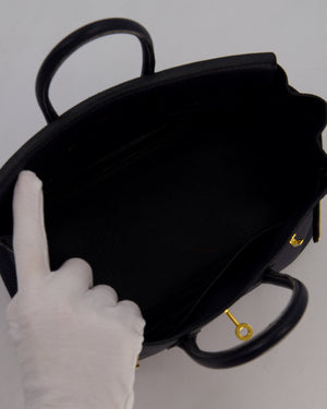 *FIRE PRICE* Hermès Birkin 25 Retourne Bag in Bleu Nuit Togo Leather with Gold Hardware