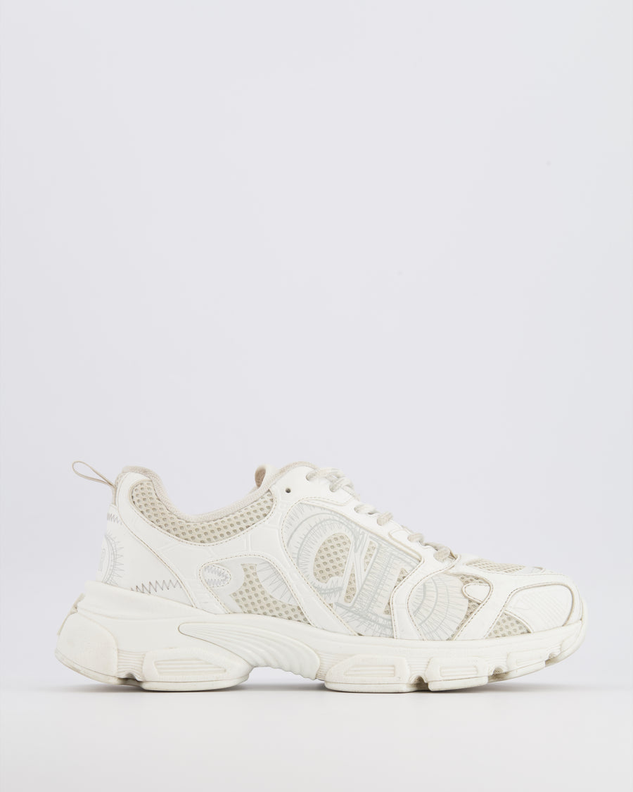 Christian Dior White Mesh and Leather-Effect Panels Chrono Sneakers Size EU 39 RRP £890