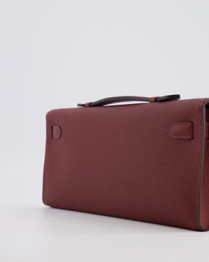 *RARE* Hermès Kelly Cut Bag in Rouge H Epsom Leather with Gold Hardware