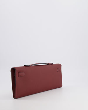 *RARE* Hermès Kelly Cut Bag in Rouge H Epsom Leather with Gold Hardware