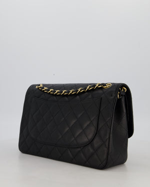 Chanel Black Jumbo Classic Double Flap Bag in Caviar Leather with Gold Hardware
