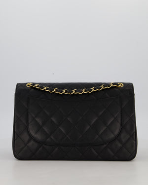 Chanel Black Jumbo Classic Double Flap Bag in Caviar Leather with Gold Hardware