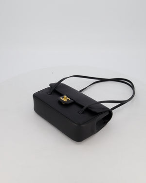 *RARE* Chanel 26P Preppy Coco Small Flap Bag in Shiny Caviar Leather with Gold Hardware