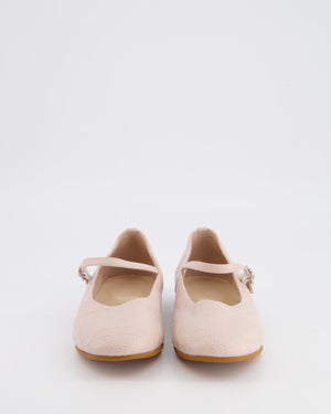 Christian Dior Kids Blush Pink Ballet Flat Shoes Size 34 RRP £440