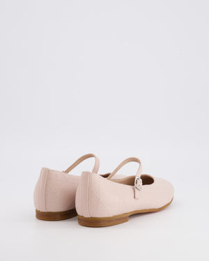 Christian Dior Kids Blush Pink Ballet Flat Shoes Size 33 RRP £440
