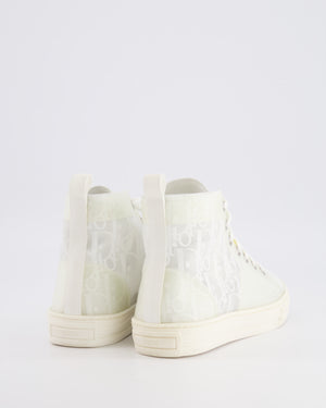 Christian Dior Kids White B23 High-Top Oblique Sneakers Size 33 RRP £650