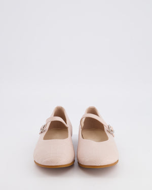 Christian Dior Kids Blush Pink Ballet Flat Shoes Size 33 RRP £440
