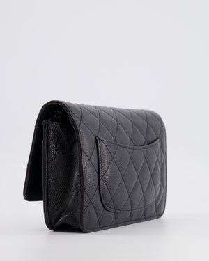 Chanel Black Wallet on Chain Bag in Caviar Leather with Gold Hardware
