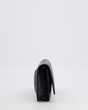 Chanel Black Wallet on Chain Bag in Caviar Leather with Gold Hardware