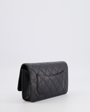 Chanel Black Wallet on Chain Bag in Caviar Leather with Gold Hardware