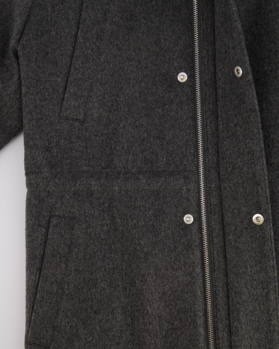 Loro Piana Kids Grey Cashmere Jacket with Pockets and Knit Collar Size 8 years RRP £2,550