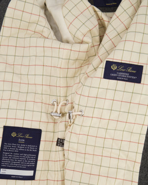 Loro Piana Kids Grey Cashmere Jacket with Pockets and Knit Collar Size 8 years RRP £2,550