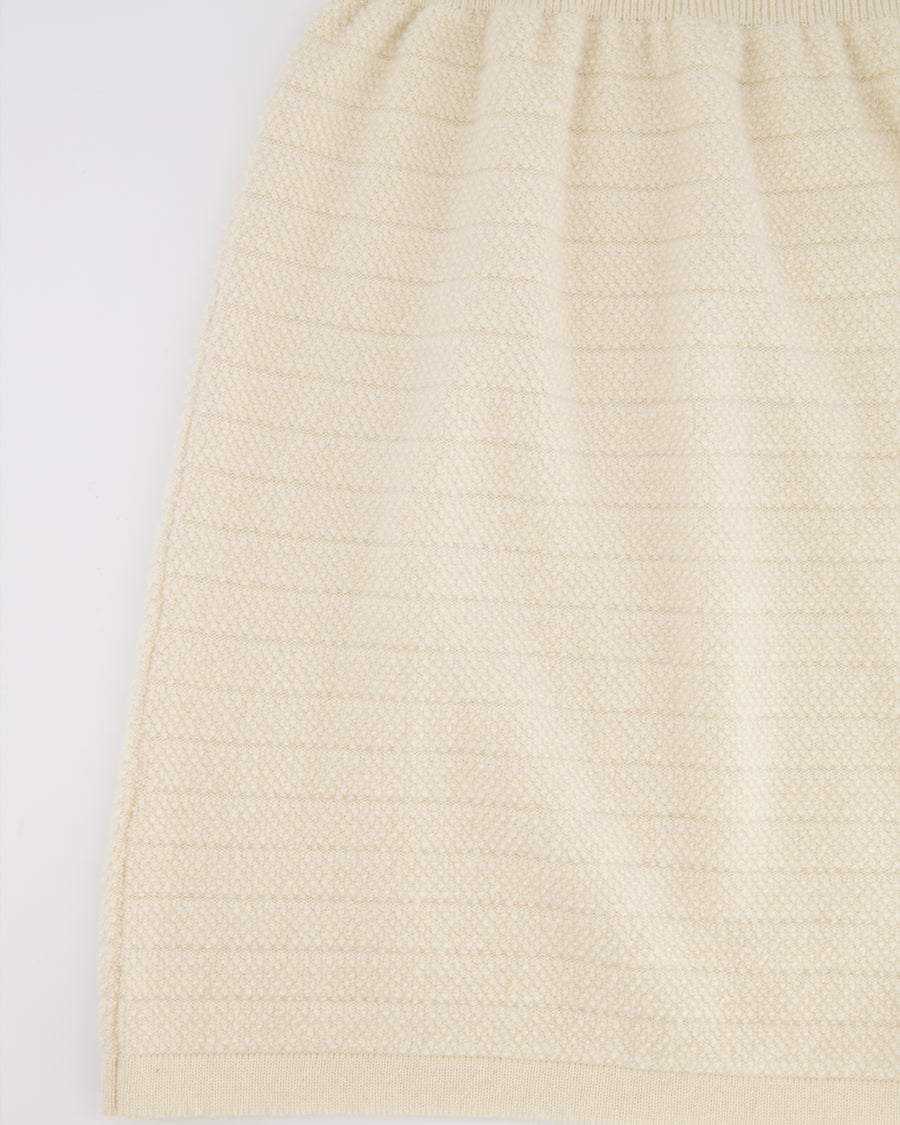 Loro Piana Kids Cream Cashmere Hooded Long-Sleeve Dress Size 8 years RRP £900