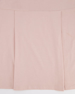 Moncler Kids Pink Long-Sleeve T-Shirt with Crystal Logo Patch Detail Size 8 years RRP £150