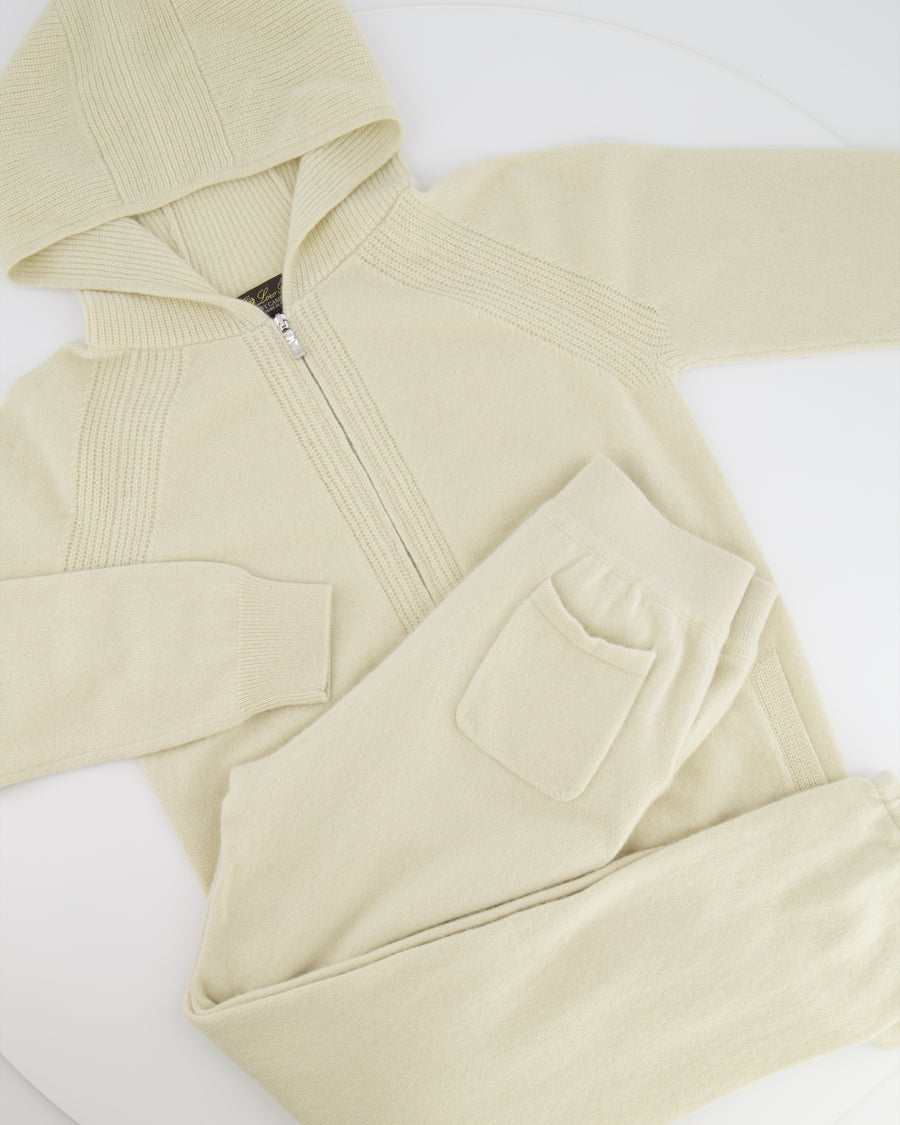 Loro Piana Kids Cream Baby Cashmere Gilet and Trousers Set Size 8 years RRP £1,500