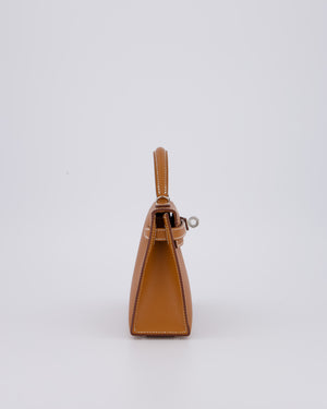 Hermès Mini Kelly II 20 Bag in Gold Epsom Leather with Palladium Hardware
