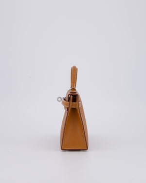 Hermès Mini Kelly II 20 Bag in Gold Epsom Leather with Palladium Hardware