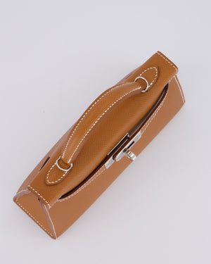 Hermès Mini Kelly II 20 Bag in Gold Epsom Leather with Palladium Hardware