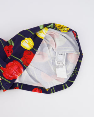 Dolce & Gabbana Kids Navy Floral Prints Tulipani Top and Leggings Set Size 9/10 years RRP £550