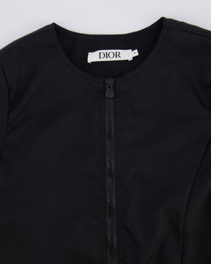 Christian Dior Kids Black Nylon Mini Dress with Pocket and Logo Detail Size 8 years RRP £750
