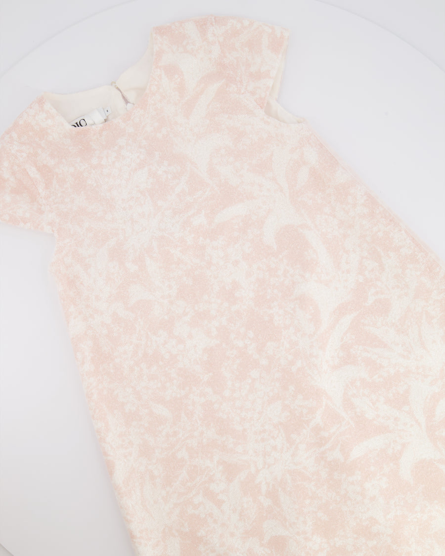Christian Dior Kids Pink and White Sequin Mini Dress with Tulle Layering Size 8 years RRP £1,150