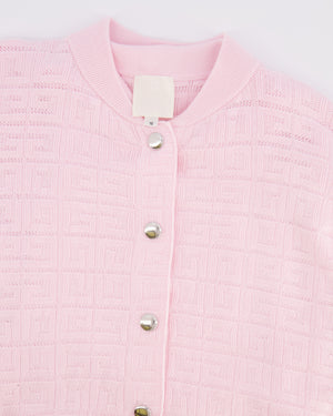 Givenchy Kids Pink Knit Logo Cardigan and Polo Dress Size 10 years RRP £800